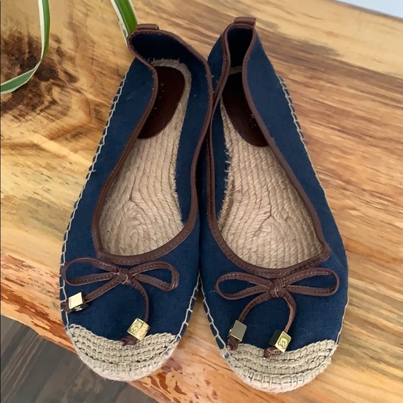 Michael Kors Shoes - Michael Kors Navy Espadrille Flats Sz 10